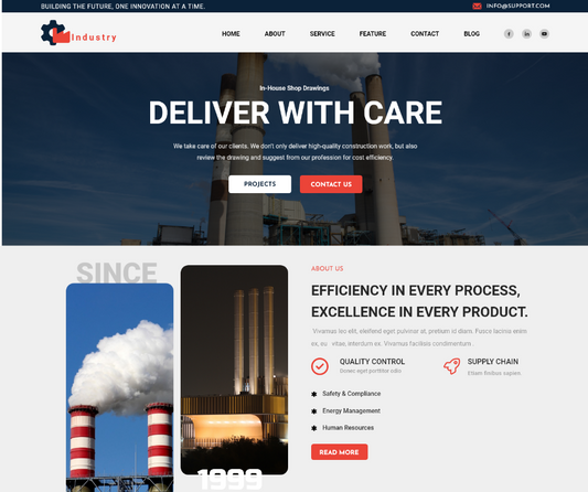 Premium - Prime Industry Wordpress Theme